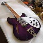6 Strings Burst Semi Hollow Electric Guitar Gloss Varnish Rosewood Fingerboard