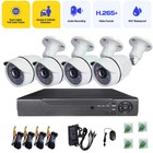 4ch 1080p Outdoor Wired Security Camera System Cctv Audio Nvr Kit With 1tb Hdd