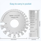 2pcs Metal Wire Gauge Thickness Tool Welding Measuring Gauge Set