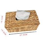 Square Tissue Box Cover Handwoven Napkin Holder Tissue Box Holder Paper Case