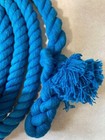 Weaver 10  Cotton Lead Rope With Solid Brass 225 Snap Blue- New With Defect