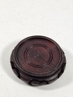 Vintage Chinese Wooden Pottery Display Stand 3 5  Hand Carved