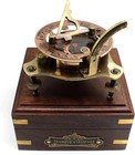 Vintage Marine West London Antique Brass Sundial Compass Nautical Decorative New