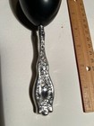 Antique Victorian Sterling Silver  6  Ebony Wood Darning Egg Sewing