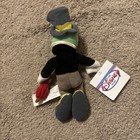 Disney Store Jiminy Cricket Bean Bag 8 Inch Plush Nwt 