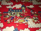 Vtg Disney Christmas Wrapping Paper Store Gift Wrap Donald Duck Train 36    X 20   