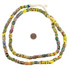 Oval Antique Venetian African Millefiori Trade Beads  15834 10mm Ivory Coast