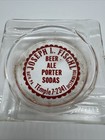 Vintage Ashtray Joseph L  Fischl Beer Ale Porter Sodas Distributor Pa Glass