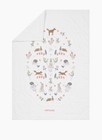 Pottery Barn Kids Ramona Baby Quilt Woodland Forest Animal Embroidery Rare