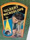 Vintage Gilbert Microscope Set 1952-green Case Rare 14 x 10 x 5   partial Set 