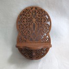 Vintage Handmade Fretwork Wood Wall Shelf Scrollwork Victorian Ornate Laser Cut