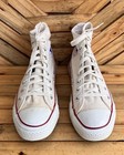 Vintage  Converse All Star White Hight Top Chuck Taylor Made In Usa  Size Us 8