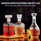 Liquor Whiskey Decanter Vintage Glass Crystal Bottle Wine Stopper Bar Scotch Rum