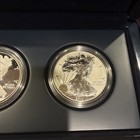 2012 S 2- Proof Coin American Silver Eagle Set 75th Anniversary Us Mint Ogp Coa