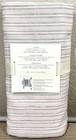 Pottery Barn Baby Montauk Pink Stripe Crib Belgian Linen Crib Skirt New 28 x 52 