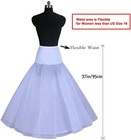 A Line Petticoats For Women Crinoline Half Slips Floor Length Bridal Underskirt