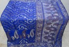 Bvh Wearable Pure Silk Vintage Sari Saree 5yds 21may84 X01 E740  Blue  abckb