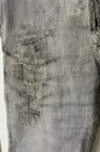 1930s French Vintage Gray Corduroy Workwear Pants Distressed Repaired Thrashed