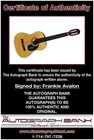 Frankie Avalon Authentic Signed Acoustic Guitar W  Certificate Autographed  a 