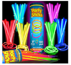 Light-up Sticks Party Supplies 100-pack - 8-inch Glow-in-the-dark Light-up Stick