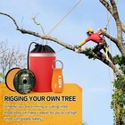 Arborist Throw Line Kit With Slick Rope  Throw Weight  Reflective Storage Bag  S