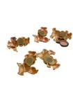 Lot Of 4 Vintage Googly Eyes Pigs Refrigerator Magnets
