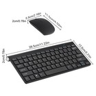 Waterproof Wireless Keyboard And Mouse Combo Ergonomic For Laptop Computer Pc