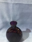 Amethyst Hand Blown Glass Bottle Flask