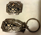 Gist Sterling Silver   14 Gold Apha Western Paint Horse Pendant   Bronze Keychan