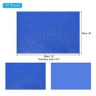20 Sheets 2mm Glitter Foam Sheet  11  X 8  A4 Dark Blue Sparkle Eva Paper
