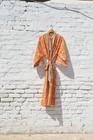 Hand Block Multi Long Kimono 100  Cotton Dress 100  Tarrif Free   0  Charge Km-61
