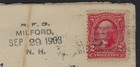1903 U s  R f d  Cover - Milford  Nh To Boston  Ma