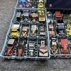 Vtg modern  92  Hot Wheels Car Lot W   1968  Fred Bronner Matchbox  72  Car Case