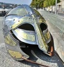 Medieval Steel Helmet Norman Viking Sca Larp Battle Warrior Replica Helmet Armor