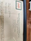 1926 Coca-cola Bottling Co Spartanburg Sc Framed Letter Signed W g  Jackson