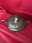 German Sugar Bowl From Wmf  1800s Cobalt Glass Bowl