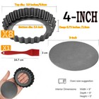 8 Pack 4 Inch Mini Tart Pan Set With Removable Bottom Mini Pie Pans