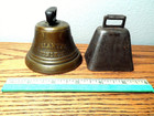 Vintage Cow Bells  One Is  1878 Swiss Saignelegier Chiantel Fondeur