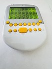 Radica Big Screen Solitaire Handheld Game Electronic Yellow White 2008 Mattel