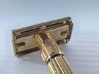 Vintage 1958 Gillette D1 Gold Toggle Safety Razor
