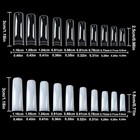 1000pcs Nail Tips Acrylic Nails 10 Sizes Artificial Half Cover False Flake Nail 