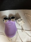 Nuface Mini Facial Toning Device Purple   Gray With Charger Microcurrent Therapy