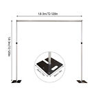 Double Cross Bar Adjustable Quick Backdrop Kit 10 Ft X 10 Ft Pipe Without Drape