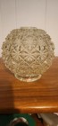  Vtg Mcm Glass Lamp Globes Swag Lamp  Pole Floor Lamp  Ceiling Fixtures Clear 