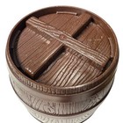 Rustic Plastic Barrel Large 6 25  Locking Lid Multi Purpose Vtg Storage Decor