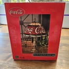 Coca Cola 15  Tall Plastic Stained Glass Tiffany Style Light Lamp Coke Licensed