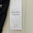 Nwt Nordstrom Black Moto Zipper Detail Leggings  Xxl