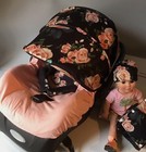 Whole Caboodle Carseat Canopy 9pc Stretch Baby Car Seat Cover Blackpeachy Free-s