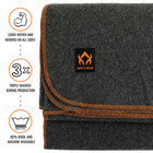 Arcturus Wool Blanket - 4 5 Lbs  Warm  Washable  64  X 88   military Gray 