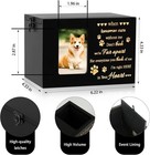 Pet Urns For Dog Or Cat Ashes Wooden Funeral Cremation Urns With Photo Frame    